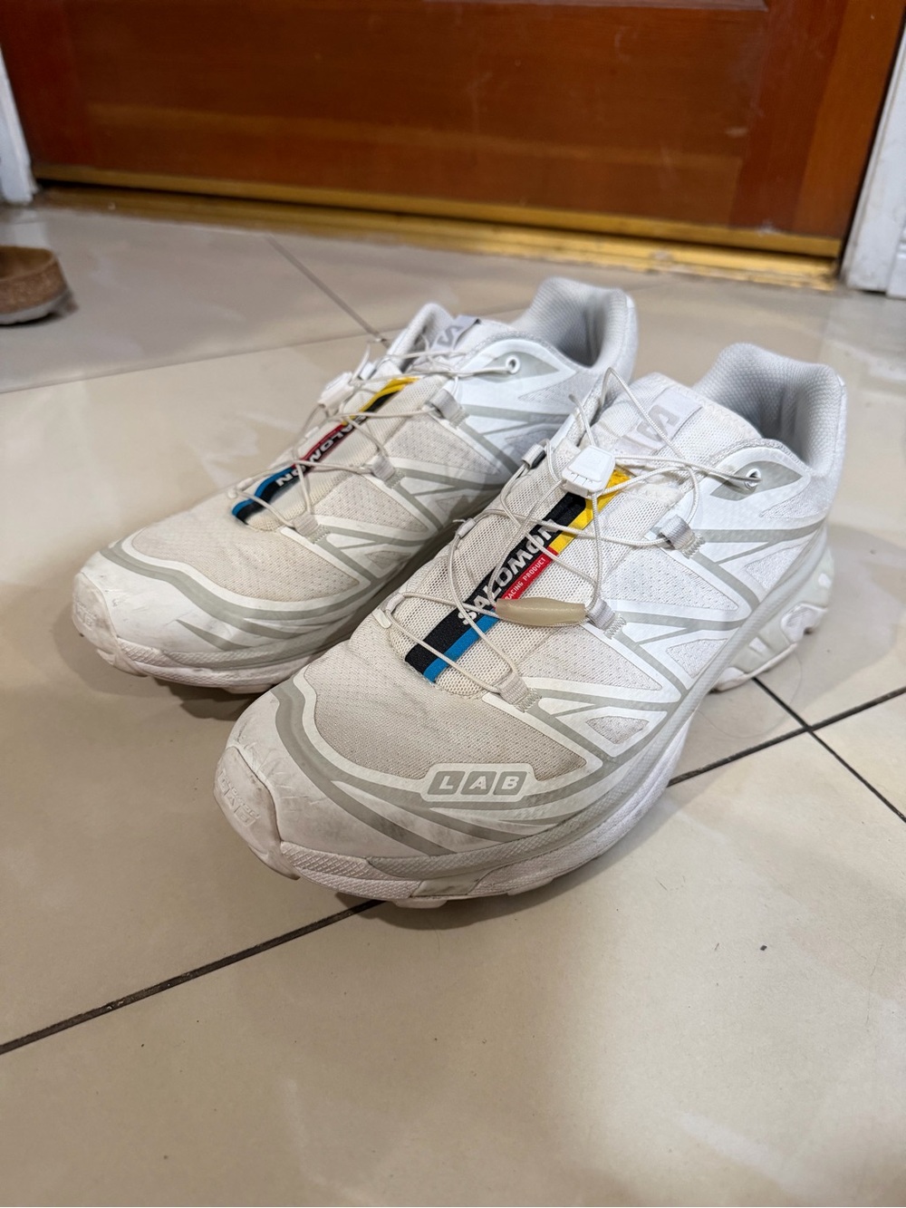 Salomon XT-6 S/Lab White Trail Shoes